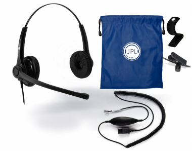 Фотография товара 'JPL Профессиональная проводная гарнитура с шумоподавлением, разъем QD, JPL-400-PB+BL-10+P'