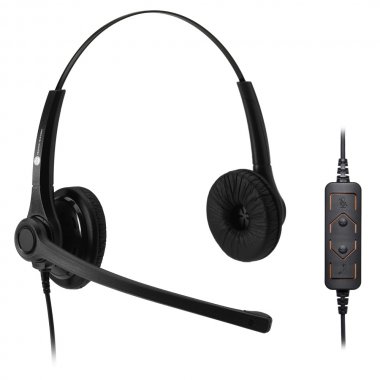 Фотография товара 'JPL Проводная гарнитура с шумоподавлением (USB 2.0, два динамика, 3 кнопки управления), JPL-400B-USB-3B'