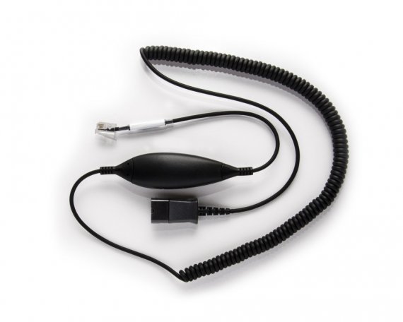 Фотография товара 'JPL Универсальный шнур с QD для подключения гарнитур к телефону с разъемом RJ11, JPL-BL-10+P'